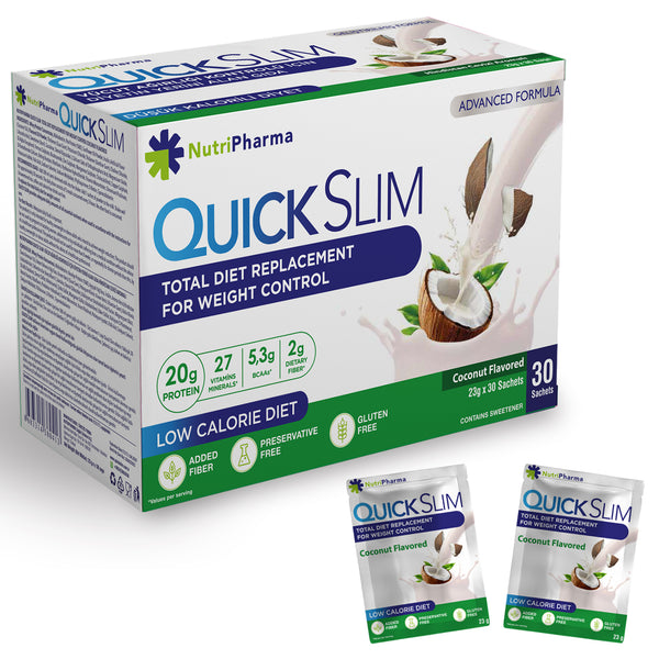 Quick Slim Hindistan Cevizi Aromali Kilo Verme Amacli Ogun Shake-30 sase