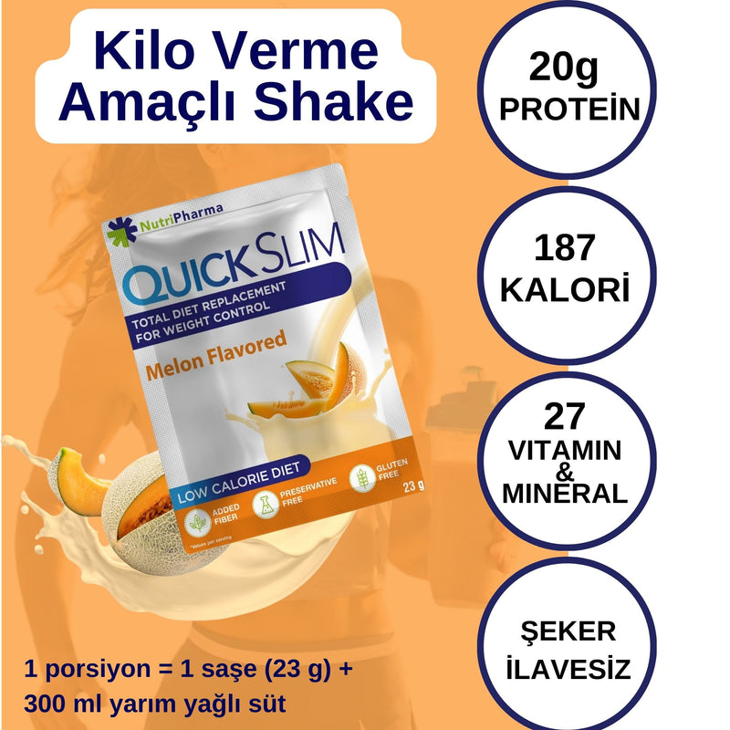 Quick Slim Kavun Aromali Kilo Verme Amacli Ogun Shake-30 sase