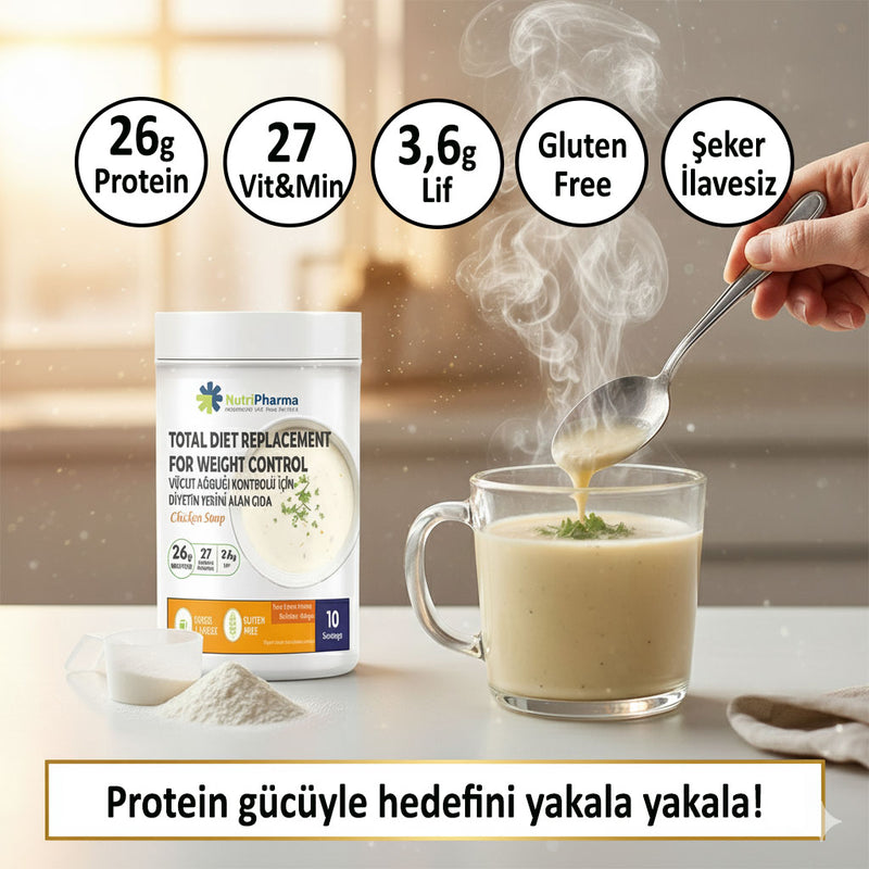Nutripharma Kilo Verme Amaçlı Öğün Yerine Geçen Tavuk Çorbası
