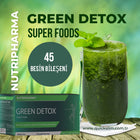 NUTRIPHARMA GREEN DETOX Super Foods, 30 sachets, Pineapple Flavor