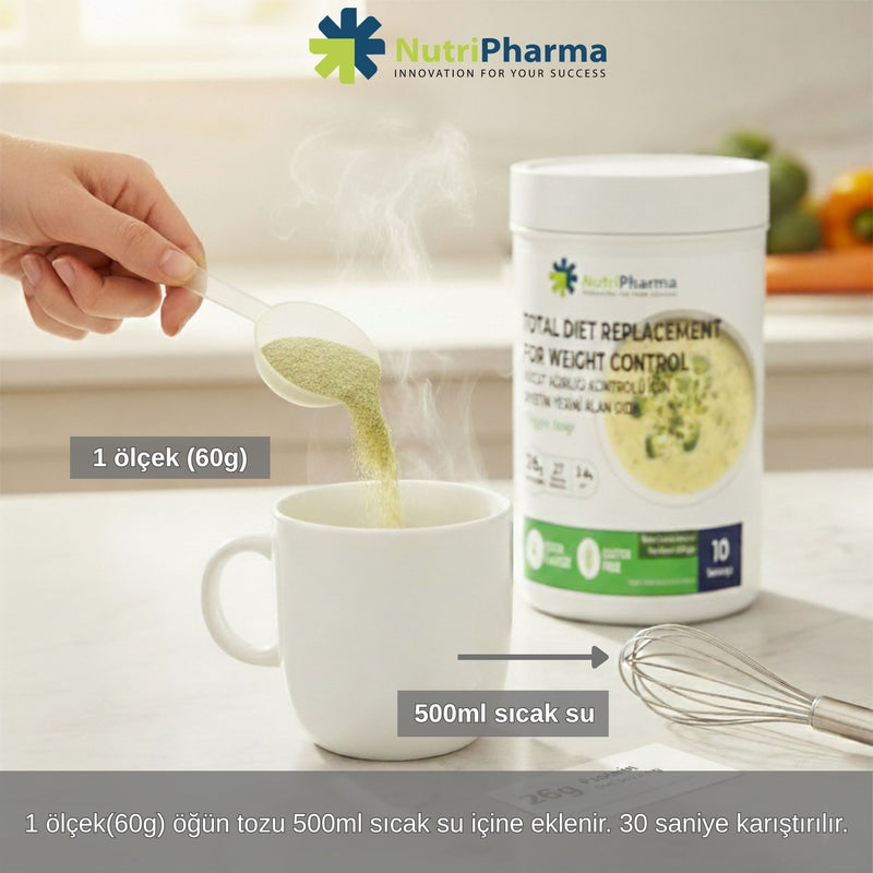 NutriPharma Sebze Çorbası - Kilo Verme Amaçlı Öğün Yerine Geçen Çorba