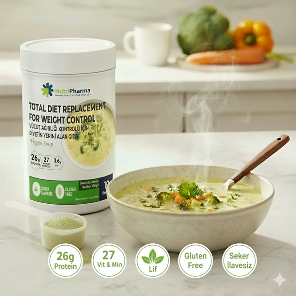 NutriPharma Sebze Çorbası - Kilo Verme Amaçlı Öğün Yerine Geçen Çorba