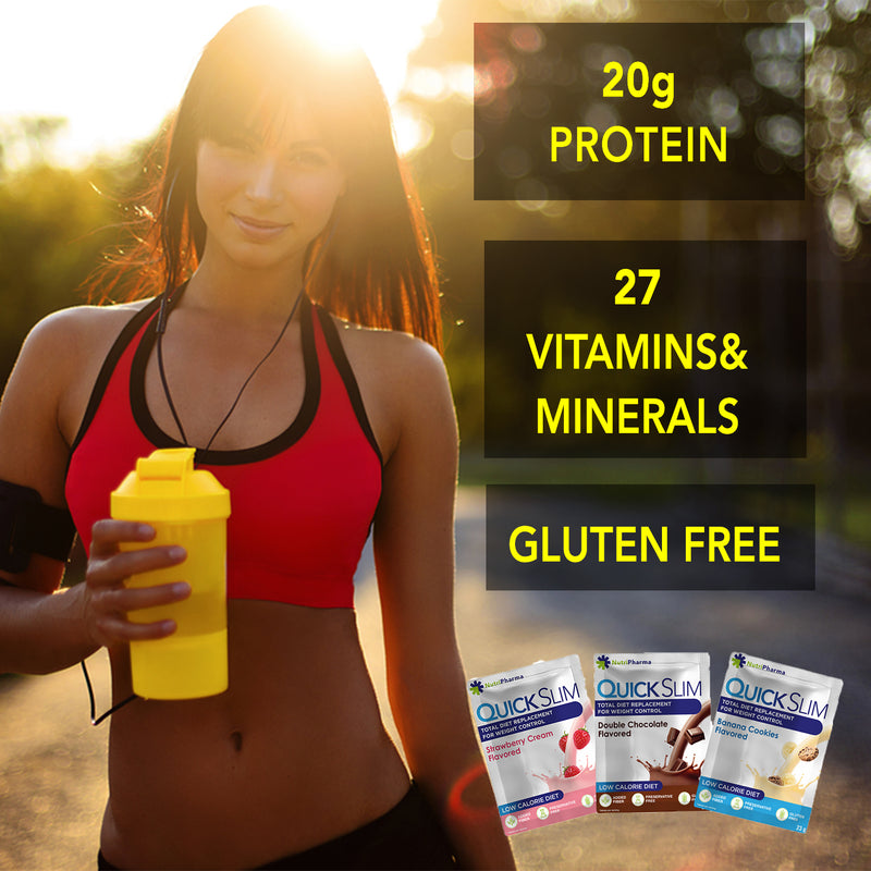 Quick Slim Weight Loss Shake Mix (boîte mélangée) - CADEAU SHAKER