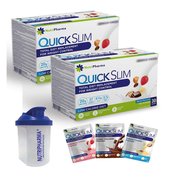 Quick Slim Shake - Avantajlı 2 Kutu - SHAKER HEDİYE