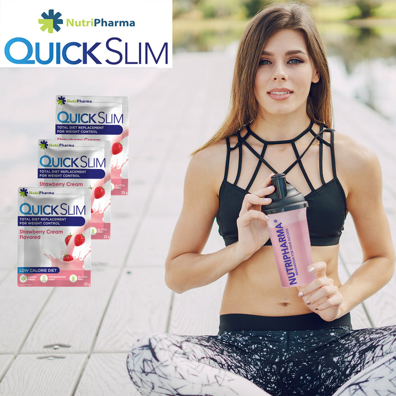 Shake de perte de poids Quick Slim à la fraise - CADEAU SHAKER