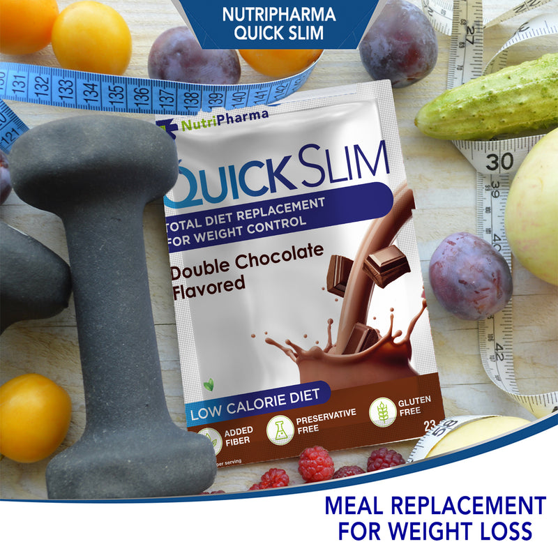 Quick Slim Weight Loss Shake (Double Chocolate Flavored) – Nutripharma  Türkiye