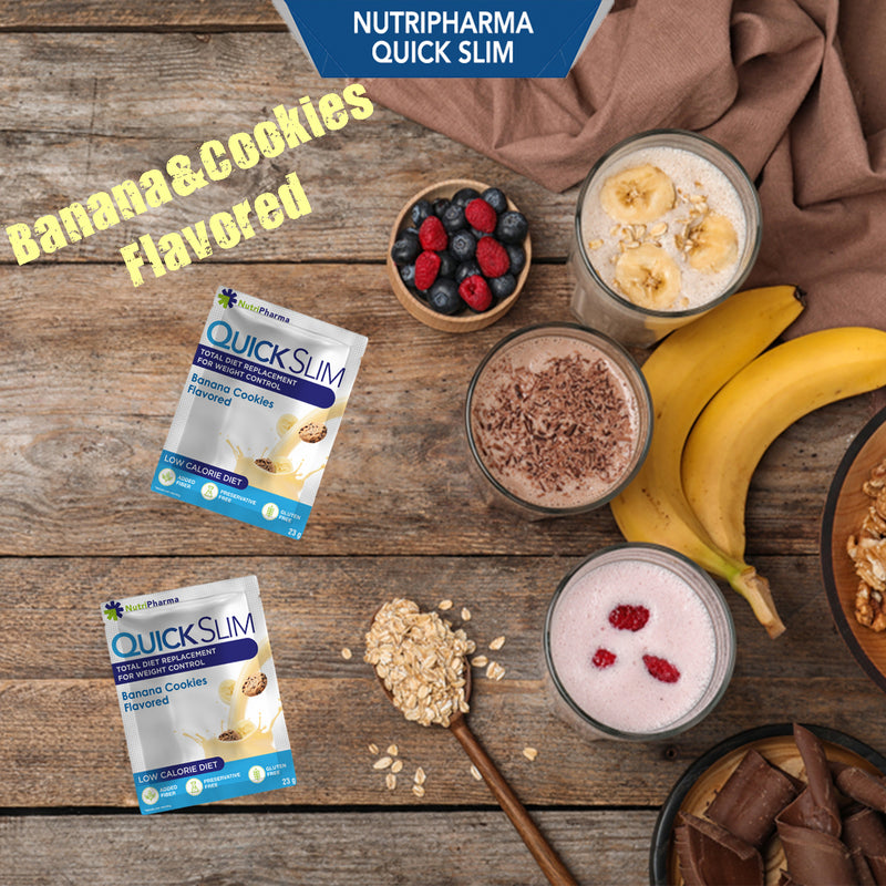 Shake de perte de poids Quick Slim - Banana&Cookies Flavored
